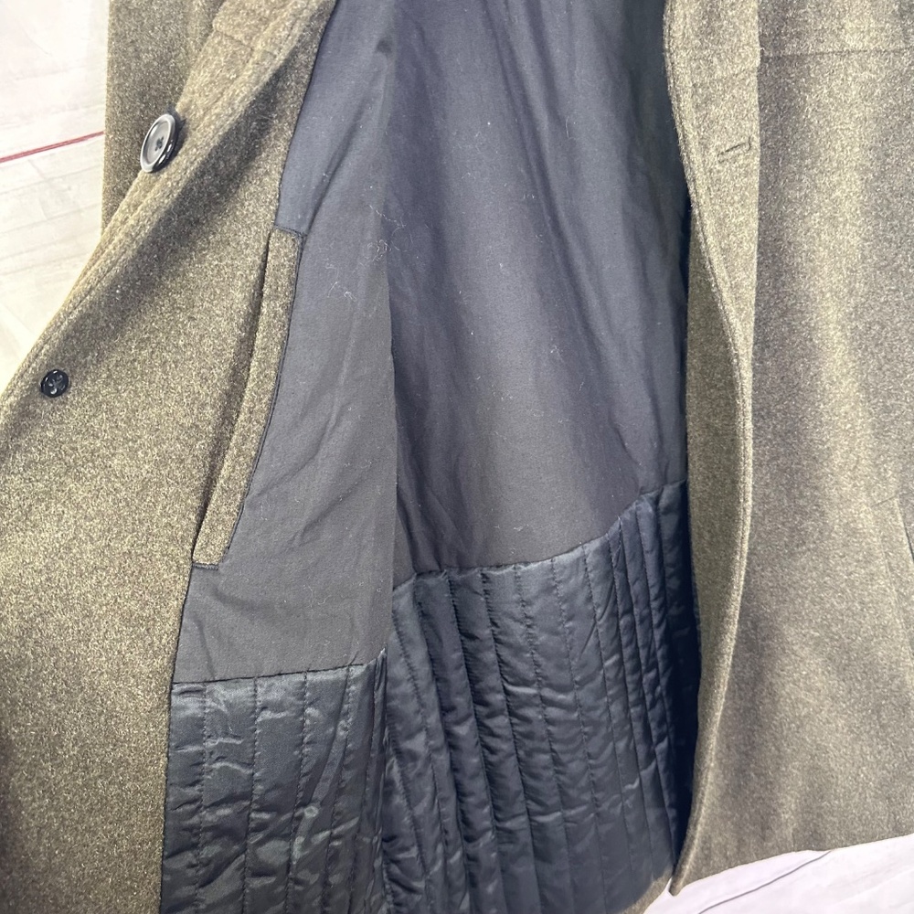 J. Crew Men's Uniform Olive Green Insulated Wool Jacket Size S - Picture 6 of 11